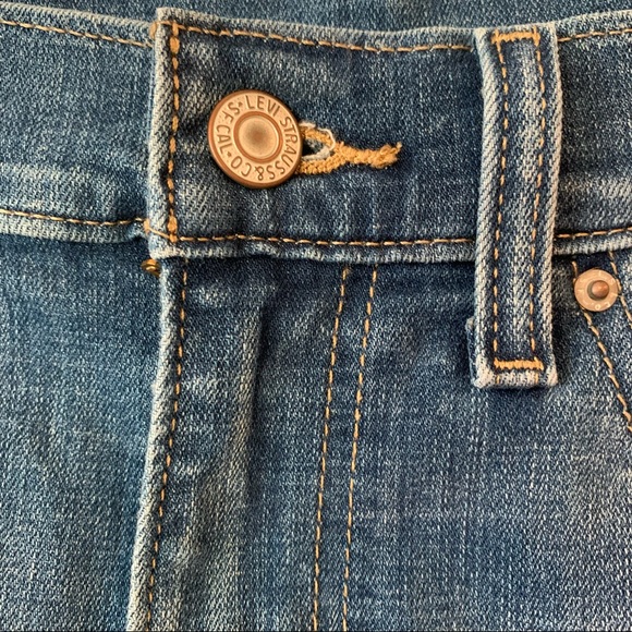 Levi’s Denim Jean Distressed shorts size 25 women’s Blue Summer - Picture 10 of 12